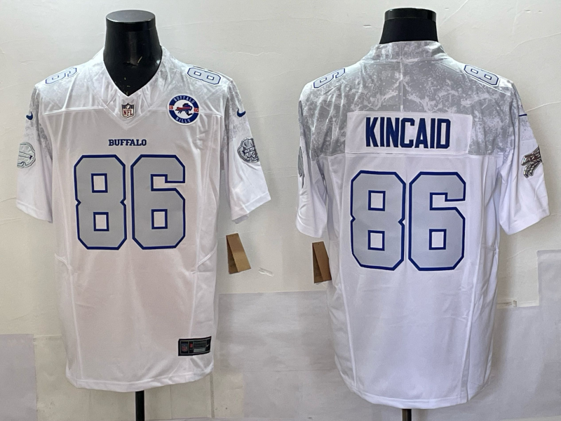 Men Buffalo Bills #86 Kincaid Nike White 2025 Rivalries Collection Limited NFL Jersey 001->buffalo bills->NFL Jersey